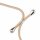 Handy Hülle mit Band Schutzhülle Handykette Seil Silikon Handy Tasche mit Schnur Motorola Moto G9 Power Beige / Braun