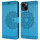 betterfon Mandala Case für Apple iPhone 14 Hülle Handyhülle PU Leder Wallet Case Blau