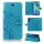 Huawei Handy Tasche Handyhülle Schutz Hülle Blumen Flip Cover Buch Case Etui Huawei P30 Pro Blau