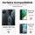 Xiaomi Handy Tasche Handyhülle Schutz Hülle Blumen Flip Cover Wallet Case Etui Xiaomi Mi 11 5G Grau