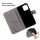 Xiaomi Handy Tasche Handyhülle Schutz Hülle Blumen Flip Cover Wallet Case Etui Xiaomi Mi 11 5G Grau