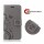 Xiaomi Handy Tasche Handyhülle Schutz Hülle Blumen Flip Cover Wallet Case Etui Xiaomi Mi 11 5G Grau