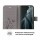 Xiaomi Handy Tasche Handyhülle Schutz Hülle Blumen Flip Cover Wallet Case Etui Xiaomi Mi 11 5G Grau