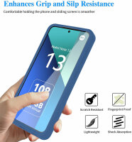 360° Grad Hülle Xiaomi Redmi Note 13 4G vollschutz Integriertem Displayschutz Blau