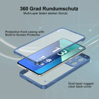 360° Grad Hülle Xiaomi Redmi Note 13 4G vollschutz Integriertem Displayschutz Blau