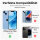 Handyhülle mit integrierter Magnet für iPhone 14 Pro Plus Max Hülle TPU iPhone 14 Plus Dunkel Lila