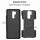 Schutz Hülle Xiaomi Handy Tasche Case Cover Silikon Schale Outdoor Handyhülle BF Xiaomi Redmi 9 Schwarz