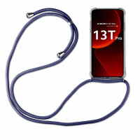 Handykette für Xiaomi 13T / 13T Pro Handyhülle mit Band Hülle mit Kordel Kette Blau