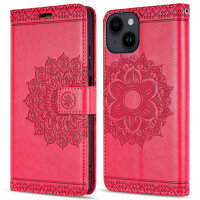 Handyhülle für Apple iPhone 14 Plus – Mandala Case Rot