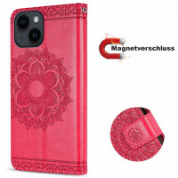 Handyhülle für Apple iPhone 14 Plus – Mandala Case Rot