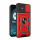 Outdoor Panzer Hülle Motorola Moto G14 Handyhülle mit Kameraschutz Ringhalter Rot