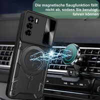 Handyhülle für ZTE Blade V40 Vita / A72 4G – Ring Panzer Case Schwarz
