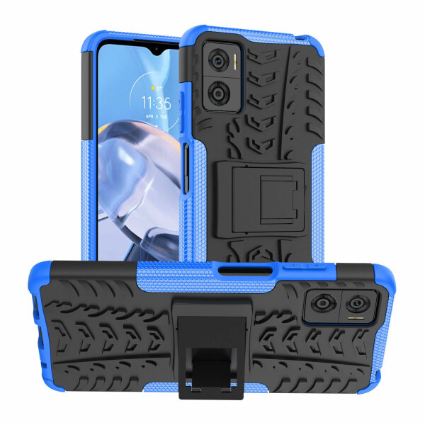 Hülle Mototorla Moto E22 / E22i Schutzhülle Handytasche Handyhülle TPU Silikon Blau