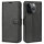 Handyhülle für Apple iPhone 15 Pro Max - Klapphülle PU-Leder Schwarz