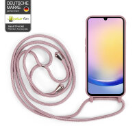 Handykette für Samsung Galaxy A25 – Handyhülle mit Band Kordel Rosa
