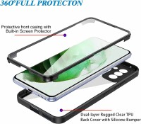 360° Grad Hülle für Samsung Galaxy S23+ vollschutz Integriertem Displayschutz Rosa