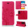 Huawei Handy Tasche Handyhülle Schutz Hülle Blumen Flip Cover Buch Case Etui Huawei P40 Pro Pink
