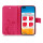 Huawei Handy Tasche Handyhülle Schutz Hülle Blumen Flip Cover Buch Case Etui Huawei P40 Pro Pink