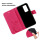 Huawei Handy Tasche Handyhülle Schutz Hülle Blumen Flip Cover Buch Case Etui Huawei P40 Pro Pink