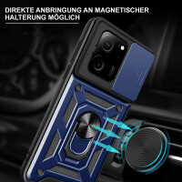 Outdoor Panzer Hülle Xiaomi 13T / 13T Pro Handyhülle Kameraschutz Ringhalter Blau