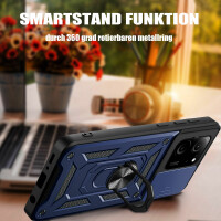 Outdoor Panzer Hülle Xiaomi 13T / 13T Pro Handyhülle Kameraschutz Ringhalter Blau
