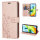 Hülle Xiaomi Redmi A1, Handy Tasche Handyhülle Flip Wallet Case Klapphülle Etui Rosegold