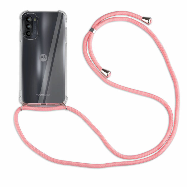 Handykette Motorola Moto G52 / G82 Handyhülle mit Band Schutz Hülle Handy Tasche