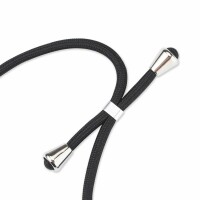 Handy Hülle mit Band Schutzhülle Handykette Seil Silikon Handy Tasche mit Schnur Nokia 5.4 Schwarz