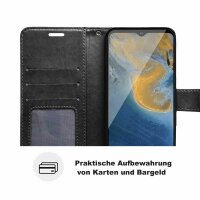 Handyhülle für ZTE Blade A71 – Klapphülle Mandala Schwarz