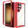 Hülle für Samsung Galaxy S24 Ultra Handyhülle 2 Teilig Bumper Case Kantenschutz Rot
