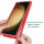 Hülle für Samsung Galaxy S24 Ultra Handyhülle 2 Teilig Bumper Case Kantenschutz Rot