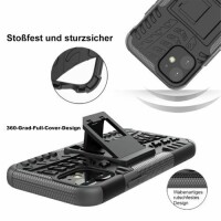 Handyhülle für Apple iPhone 12 Mini – Panzer Case Schwarz