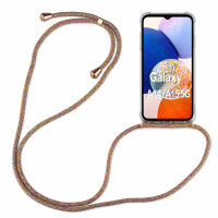 Handykette für Samsung Galaxy A14 Handyhülle mit Band Case Hülle mit Kordel Hand Rainbow