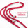 Handykette Universal + Farbauswahl + zum Umhängen für Handyhülle Hülle Cover  Wein-Rot