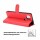 Handyhülle für ZTE Blade L8 – Klapphülle PU-Leder Rot