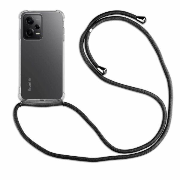 Handykette für Xiaomi Redmi Note 12 Pro 5G / Poco X5 Pro 5G Handyhülle mit Band Schwarz