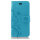 Huawei Handy Tasche Handyhülle Schutz Hülle Blumen Flip Cover Buch Case Etui Huawei Y6 2018 Blau