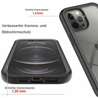 Handyhülle für Apple iPhone 12 Pro Max – 360° Panzer Case mit Displayschutz