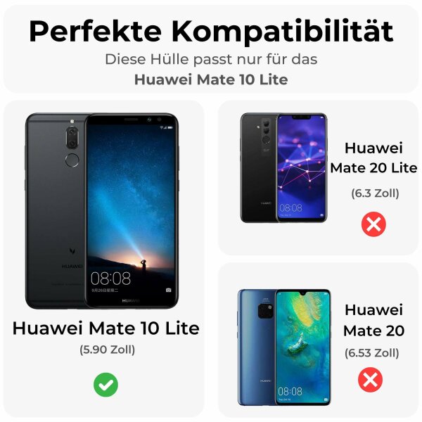 Betterfon Klapphülle Mit Kartenfächer Für Huawei P Smart (2021) – Pink, Mit Magnetverschluss