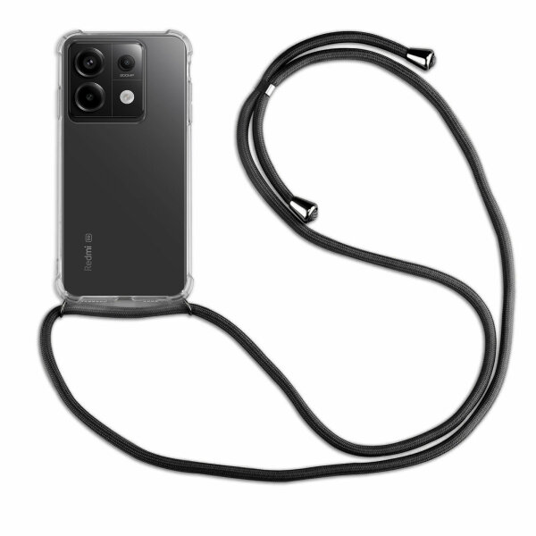 Handykett für Xiaomi Redmi Note 13 Serie Hülle mit Kordel Handyhülle mit Band  Redmi Note 13 Pro 5G in Grau