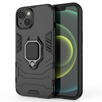 Handyhülle für Apple iPhone 14 Plus – Ring Panzer Cover Schwarz
