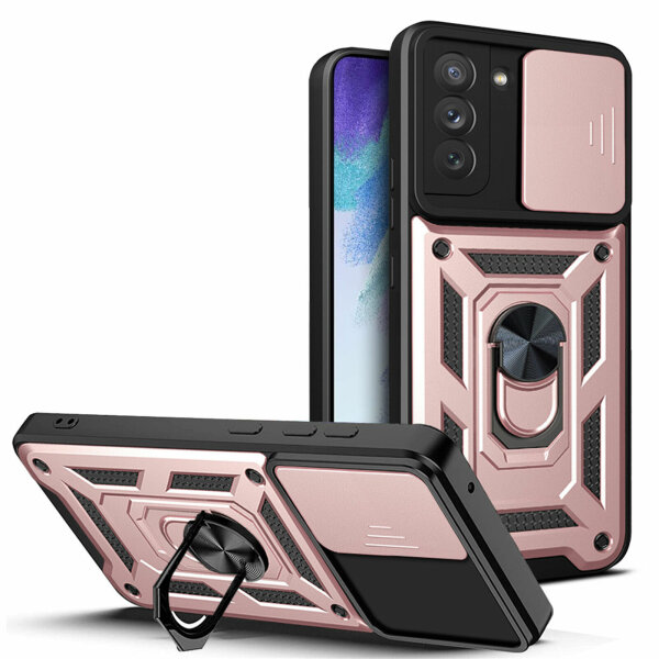Handyhülle Für Samsung S21 FE Handy Tasche Hülle Outdoor Case TPU Silikon Bumper