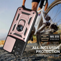 Handyhülle Für Samsung S21 FE Handy Tasche Hülle Outdoor Case TPU Silikon Bumper