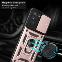 Handyhülle Für Samsung S21 FE Handy Tasche Hülle Outdoor Case TPU Silikon Bumper
