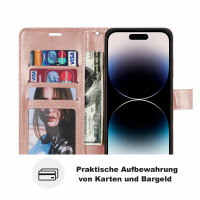 Handyhülle für Apple iPhone 14 Pro – Mandala Case Rosegold