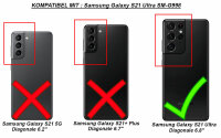 Handyhülle für Samsung Galaxy S21 Ultra 5G Hülle Handy Tasche Flip Case Etui TPU