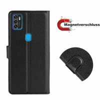 Handyhülle für ZTE Blade A7s 2020 – Klapphülle PU-Leder Schwarz