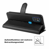 Handyhülle für ZTE Blade A7s 2020 – Klapphülle PU-Leder Schwarz