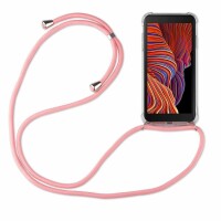 Handykette für Samsung Galaxy Xcover 5 – Handyhülle mit Band Rosa