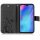 Huawei Handy Tasche Handyhülle Schutz Hülle Blumen Flip Cover Buch Case Etui Huawei P30 Lite Grau